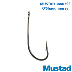 Mustad 34007-SS O'Shaughnessy Hooks